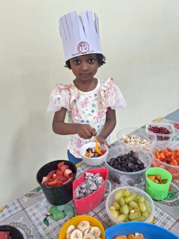 Chef hats on, ready to begin